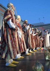 Issawa, a street procession with traditional Moroccan music
