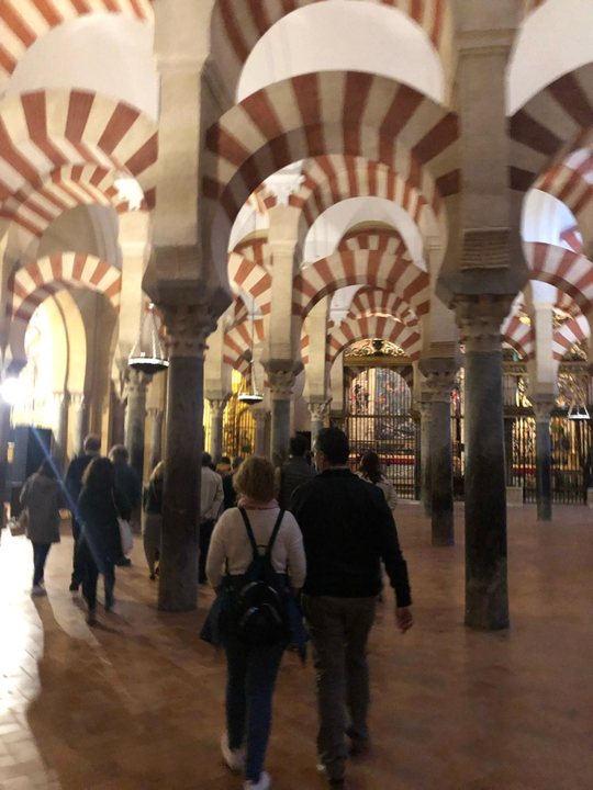 Mathematical tour through the Mosque of Cordoba