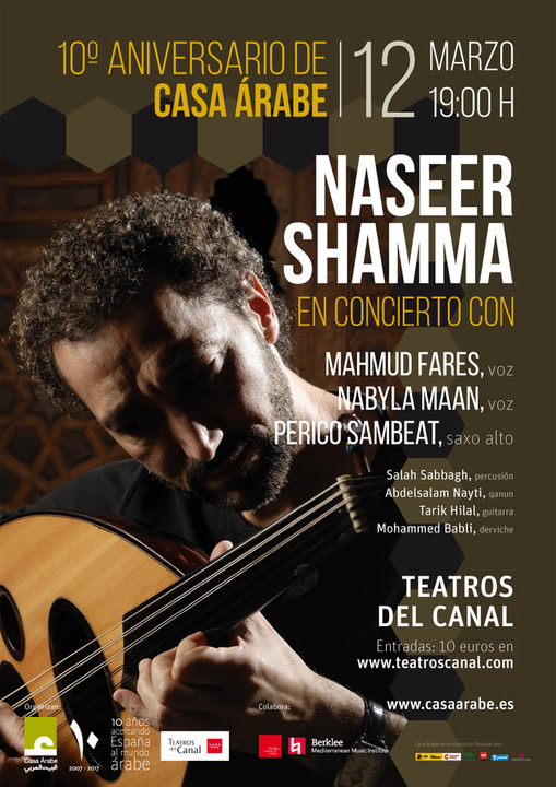 Casa Árabe’s Tenth Anniversary: Naseer Shamma in concert 