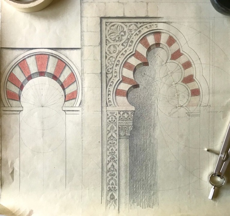 Drawing workshop: Moorish horseshoe arch