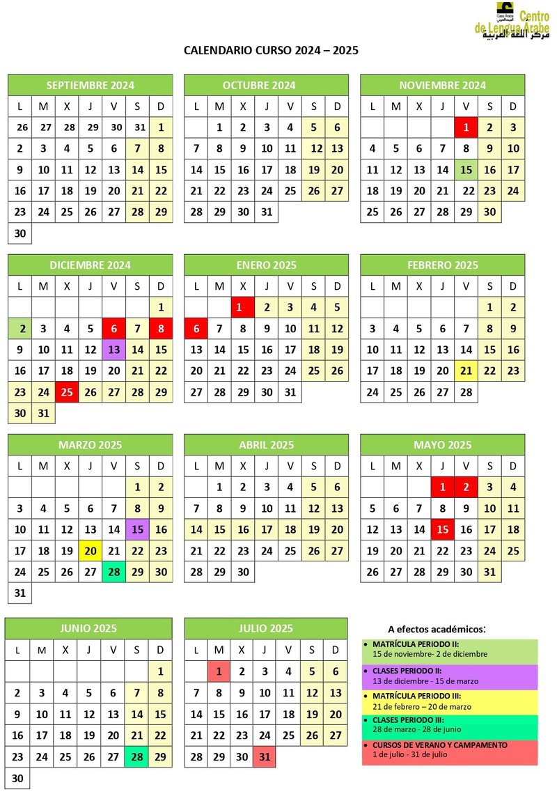 Calendario 24-25