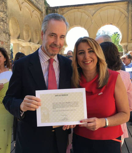 Acknowledgment given to Casa Árabe for its support of Medina Azahara 