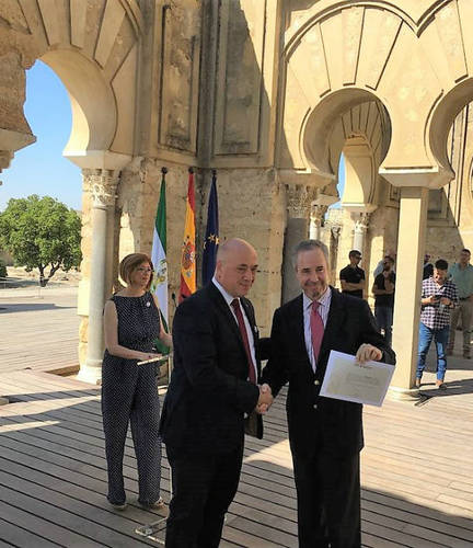 Acknowledgment given to Casa Árabe for its support of Medina Azahara 