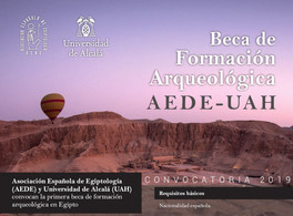 First AEDE-UAH Archeological Training Scholarship in in Egypt 