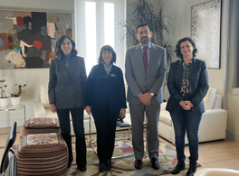 Visit by the heads of the AECID Libraries 