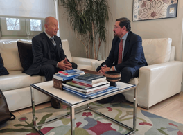 Meeting with the president of the Parliament of Mediterranean Writers 