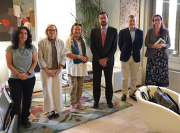 The Spanish Association of Egyptology (AEDE) visits Casa Árabe 