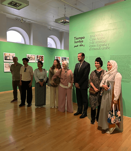 Artists from the Art Bridges project visit Casa Árabe